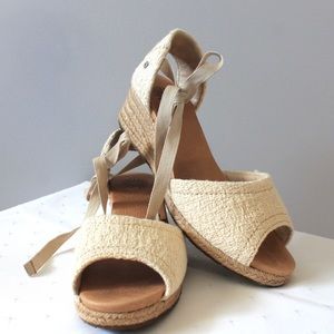 UGG Espadrille Wedge Sandle, Size 7